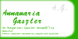 annamaria gaszler business card
